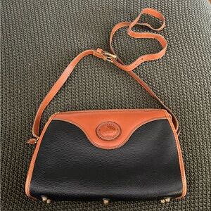 Black and Tan Leather Dooney & Bourke Shoulder Bag